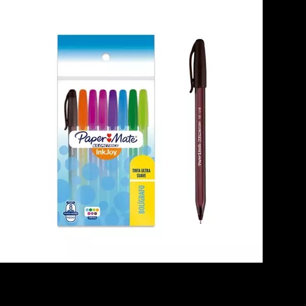 BOLIGRAFO KILOMETRICO 1.0MM BOLSA C8 VCOLORES